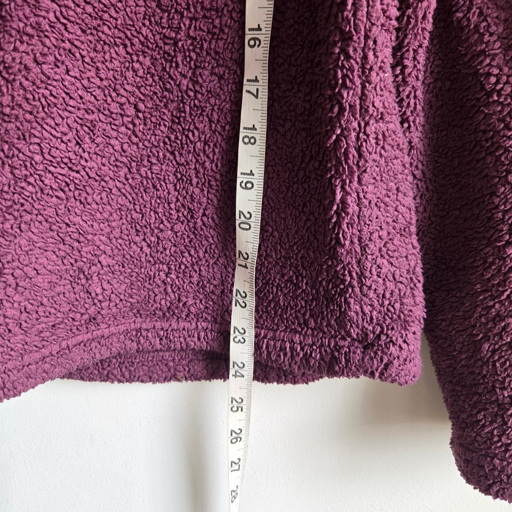 Patagonia M Los Gatos 1/4 Zip Pullover Womens Purple Sherpa Fleece 25235 - Picture 5 of 8